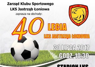 40-lecie Klubu Sportowego JASTRZĄB Łoniowa