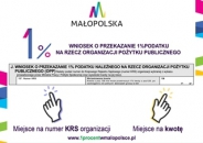 Kampania "Zostaw 1% w Małopolsce"