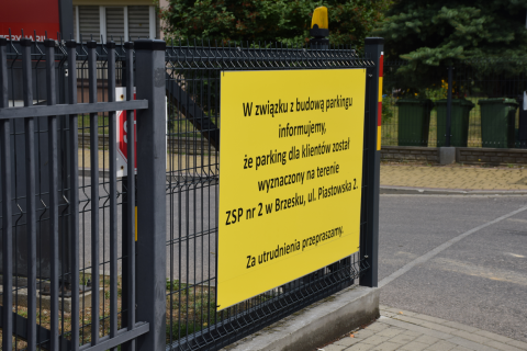 Budowa parkingu przy ul. Piastowskiej - 23 lipca 2019