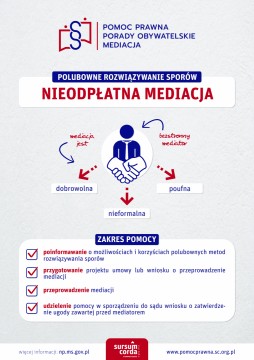 Pomoc prawna, porady, obywatelskie, mediacja - e-plansze