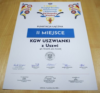 II miejsce dla KGW "Uszwianki"