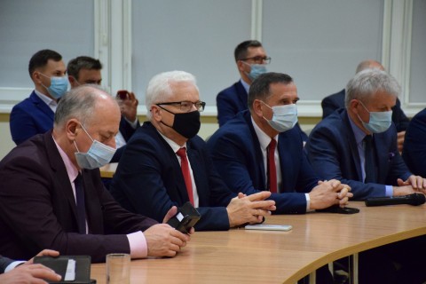 Wizyta Ministra Andrzeja Adamczyka w powiecie brzeskim - 19 listopada 2021