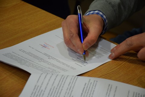 Podpisanie umów z przedstawicielami NGO - 31 marca 2022