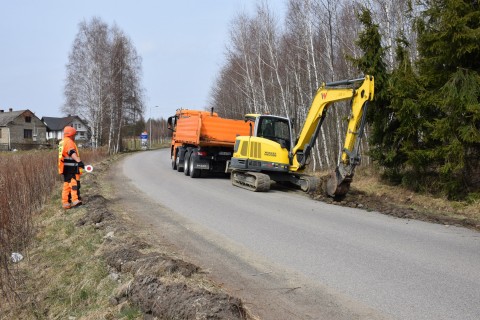 Droga powiatowa Sufczyn - Gwoździec - marzec 2022