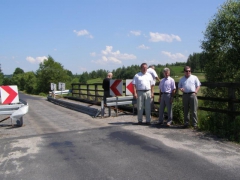 Przekazanie placu budowy mostu w Uszwi wraz z rozbudową drogi powiatowej nr 1444K Uszew – Nieznanowice - 15 czerwca 2012