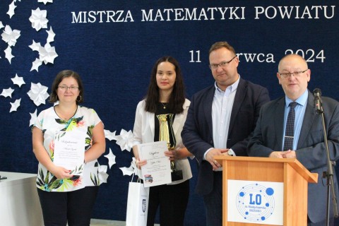 Zofia Nieć Mistrzynią Matematyki Powiatu Brzeskiego 2024
