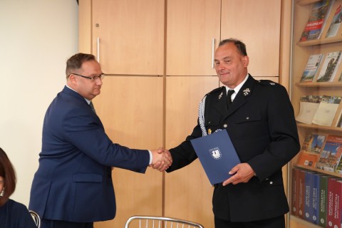 Uroczyste podpisanie umów dotacyjnych dla jednostek OSP z terenu powiatu brzeskiego