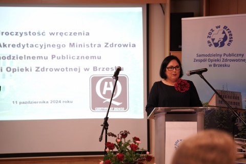 Certyfikat Akredytacyjny Ministra Zdrowia dla brzeskiego szpitala