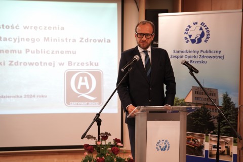Certyfikat Akredytacyjny Ministra Zdrowia dla brzeskiego szpitala