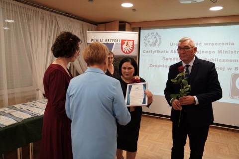 Certyfikat Akredytacyjny Ministra Zdrowia dla brzeskiego szpitala