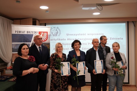 Certyfikat Akredytacyjny Ministra Zdrowia dla brzeskiego szpitala