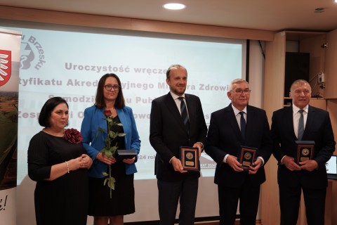 Certyfikat Akredytacyjny Ministra Zdrowia dla brzeskiego szpitala