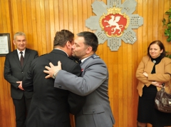 Pożegnanie insp. Roberta Biernata z Komendą Powiatową Policji w Brzesku - 18 luty 2013