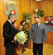 Pożegnanie insp. Roberta Biernata z Komendą Powiatową Policji w Brzesku - 18 luty 2013
