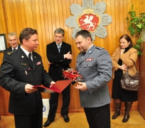 Pożegnanie insp. Roberta Biernata z Komendą Powiatową Policji w Brzesku - 18 luty 2013