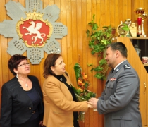 Pożegnanie insp. Roberta Biernata z Komendą Powiatową Policji w Brzesku - 18 luty 2013