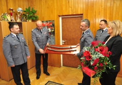 Pożegnanie insp. Roberta Biernata z Komendą Powiatową Policji w Brzesku - 18 luty 2013