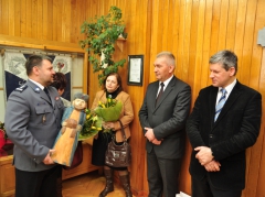 Pożegnanie insp. Roberta Biernata z Komendą Powiatową Policji w Brzesku - 18 luty 2013