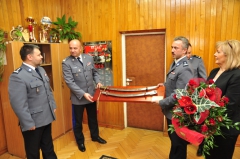 Pożegnanie insp. Roberta Biernata z Komendą Powiatową Policji w Brzesku - 18 luty 2013