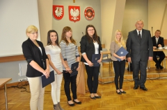 Wręczenie dyplomów za realizację staży - 18 września 2014