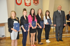 Wręczenie dyplomów za realizację staży - 18 września 2014