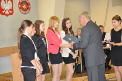 Wręczenie dyplomów za realizację staży - 18 września 2014