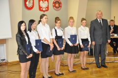 Wręczenie dyplomów za realizację staży - 18 września 2014