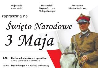 Obchody Narodowego Święta 3 Maja w Krakowie