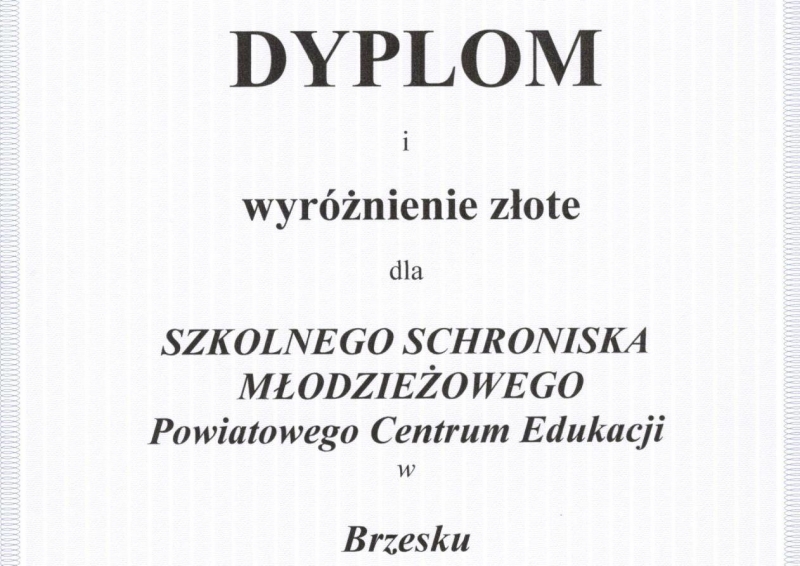 Złote wyróżnienie dla brzeskiego SSM