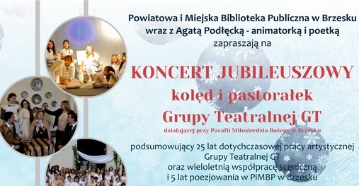 Koncert jubileuszowy kolęd i pastorałek Grupy Teatralnej GT