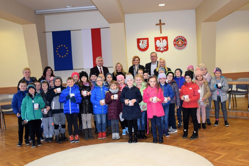 Uczniowie z Łososiny Dolnej w Powiecie Brzeskim