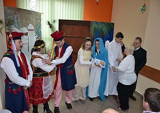 Spotkanie opłatkowe w Środowiskowym Domu Samopomocy w Brzesku