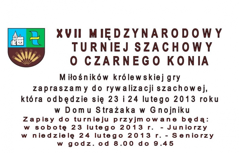 XVII Międzynarodowy Turniej Szachowy o Czarnego Konia