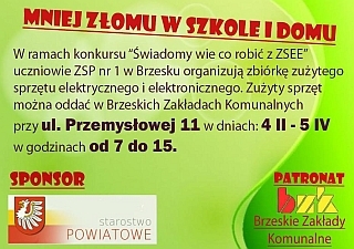 Zbiórka zużytego sprzętu elektrycznego i elektronicznego