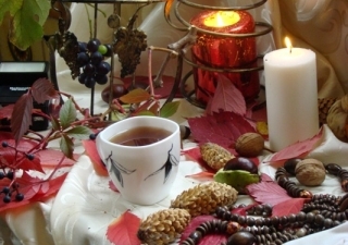 Jesienny stolik w ZSTiO w Łysej Górze