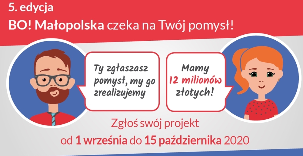 Zgłoś zadanie do BO Małopolska i zmień swoją okolicę!