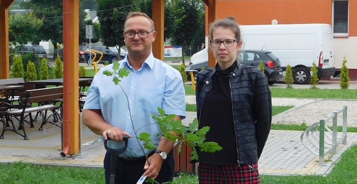 Drzewo Dla Klimatu - symboliczny dąb zasadzony