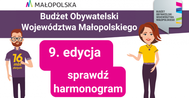 Wystartowała 9. edycja Budżetu Obywatelskiego Województwa Małopolskiego!