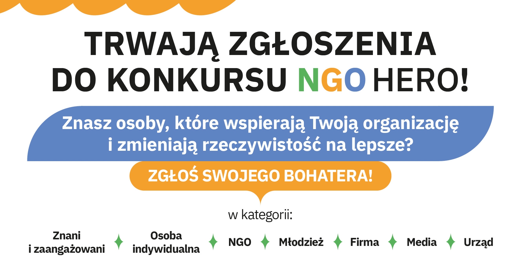 Trwa nabór do Konkursu NGO Hero – zgłoś osoby, które wspierają Twoją organizację i wygraj cenne nagrody