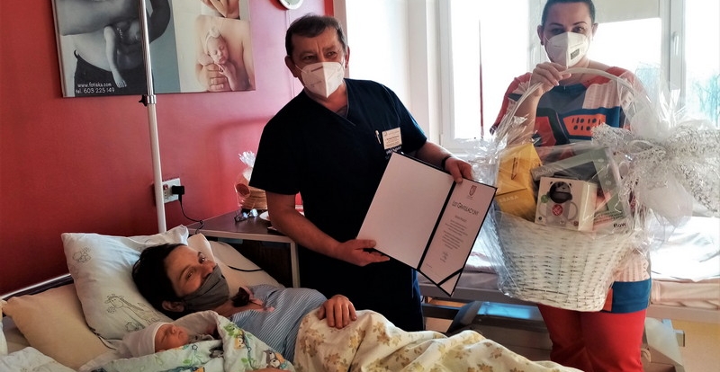 Pierwszy mały mieszkaniec Powiatu urodzony w brzeskim szpitalu