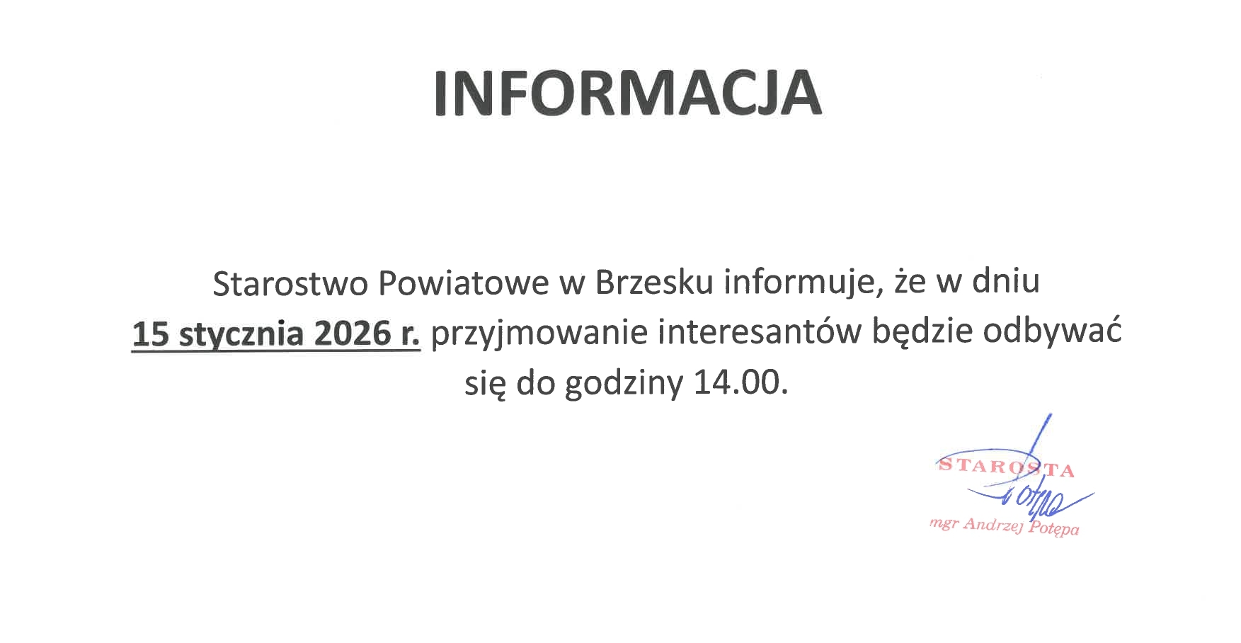 INFORMACJA