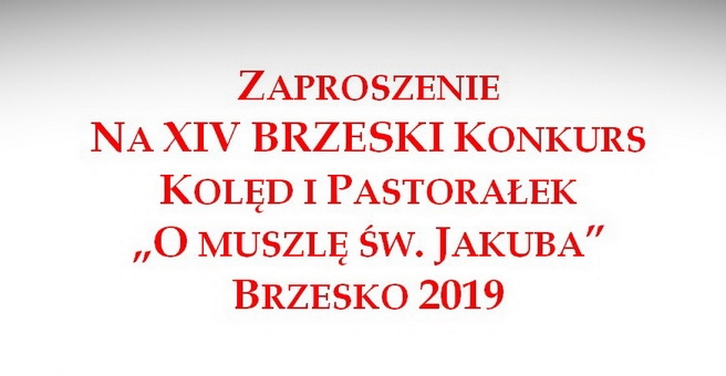 Brzeski Konkurs Kolęd - zgłoszenia od 8 grudnia