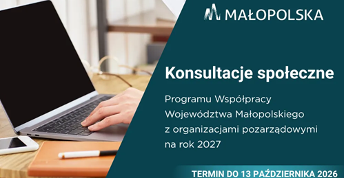 Konsultacje społeczne Programu współpracy Województwa Małopolskiego z NGO