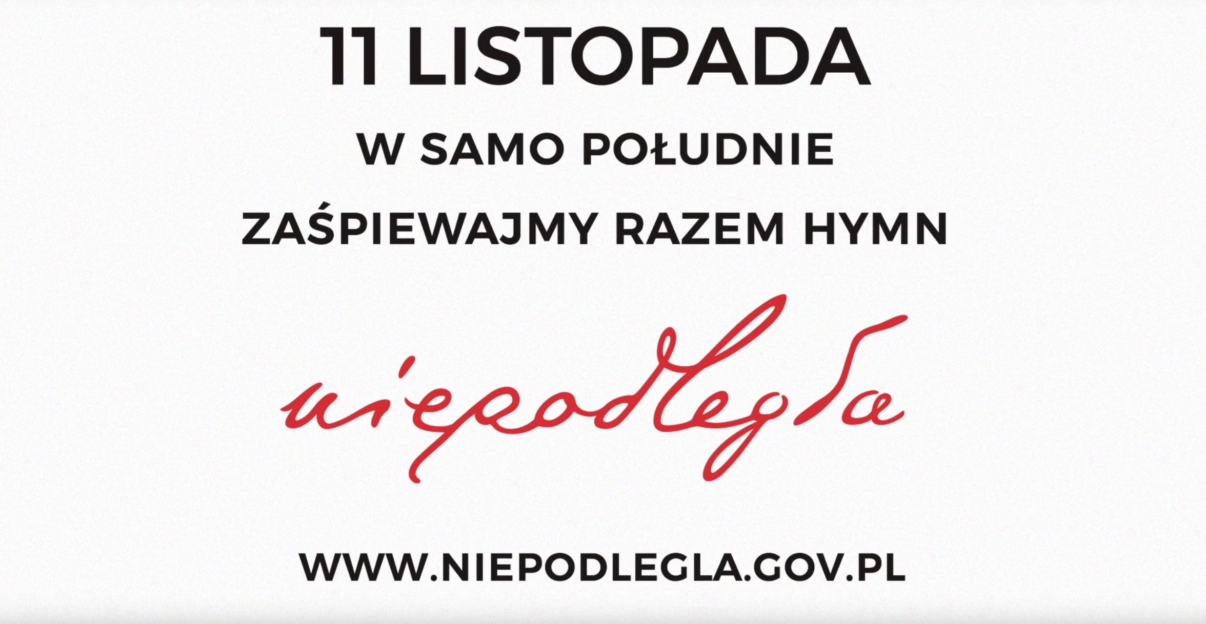 Niepodległa do hymnu!