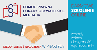 Darmowe SZKOLENIE - Nieodpłatna Pomoc Prawna, Poradnictwo Obywatelskie i Mediacje
