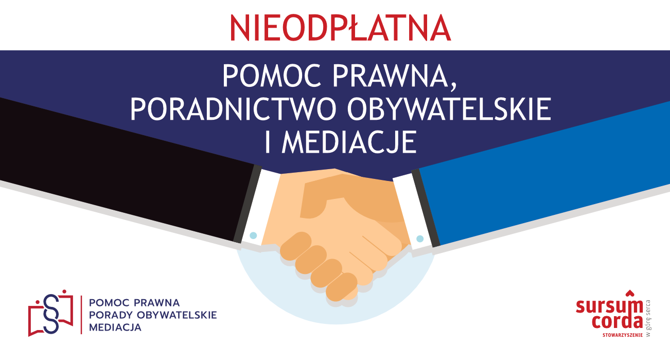 Noieodpłatna pomoc prawna, poradnictwo obywatelskie i mediacje