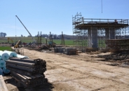 Budowa zjazdu z autostrady