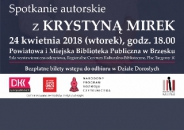 Spotkanie autorskie z Krystyną Mirek