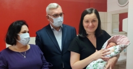 Mały Mikołaj pierwszym nowym Mieszkańcem Powiatu w 2024 r.