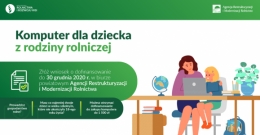 Pieniądze na zakup komputera dla dziecka z rodziny rolniczej